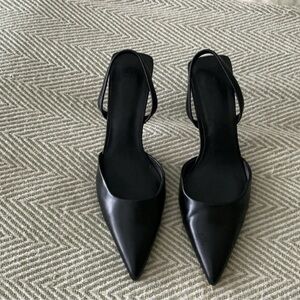 H&M Sleek Black Pointed Toe Heels